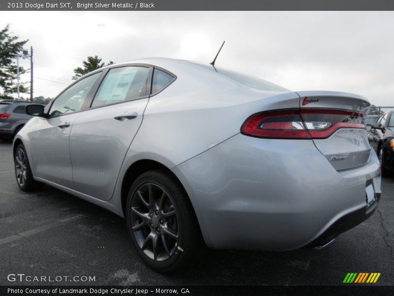 Bright Silver Metallic / Black 2013 Dodge Dart SXT