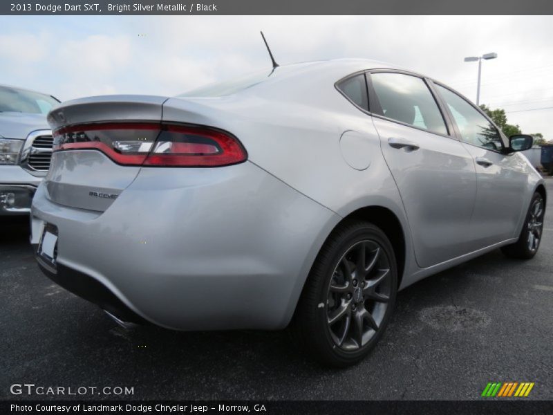 Bright Silver Metallic / Black 2013 Dodge Dart SXT