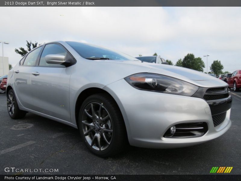 Bright Silver Metallic / Black 2013 Dodge Dart SXT