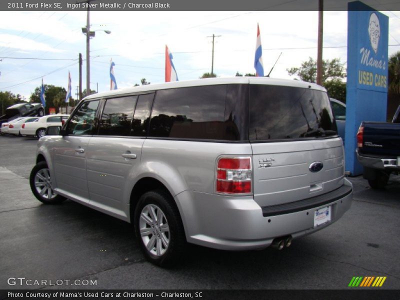 Ingot Silver Metallic / Charcoal Black 2011 Ford Flex SE