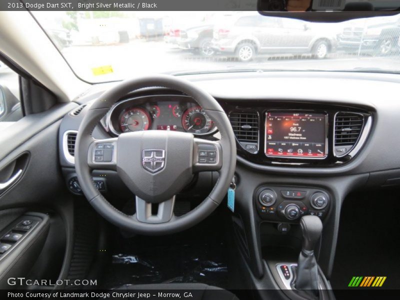 Bright Silver Metallic / Black 2013 Dodge Dart SXT
