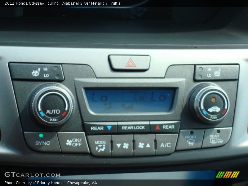 Alabaster Silver Metallic / Truffle 2012 Honda Odyssey Touring