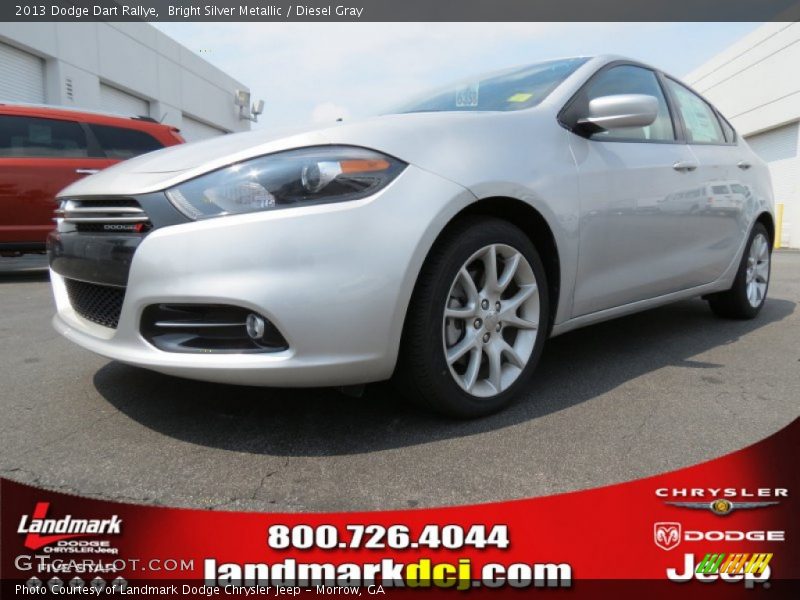 Bright Silver Metallic / Diesel Gray 2013 Dodge Dart Rallye