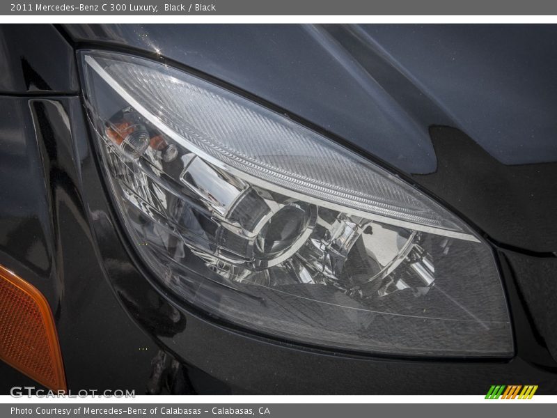 Black / Black 2011 Mercedes-Benz C 300 Luxury