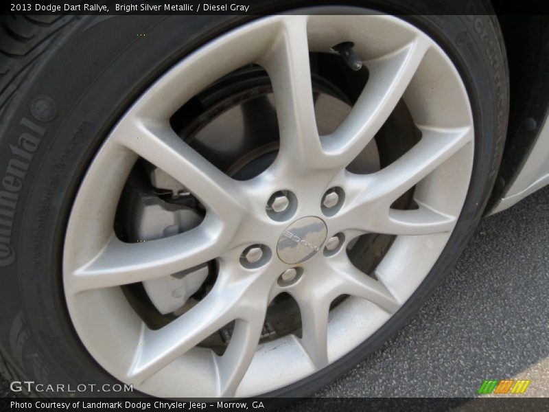 Bright Silver Metallic / Diesel Gray 2013 Dodge Dart Rallye