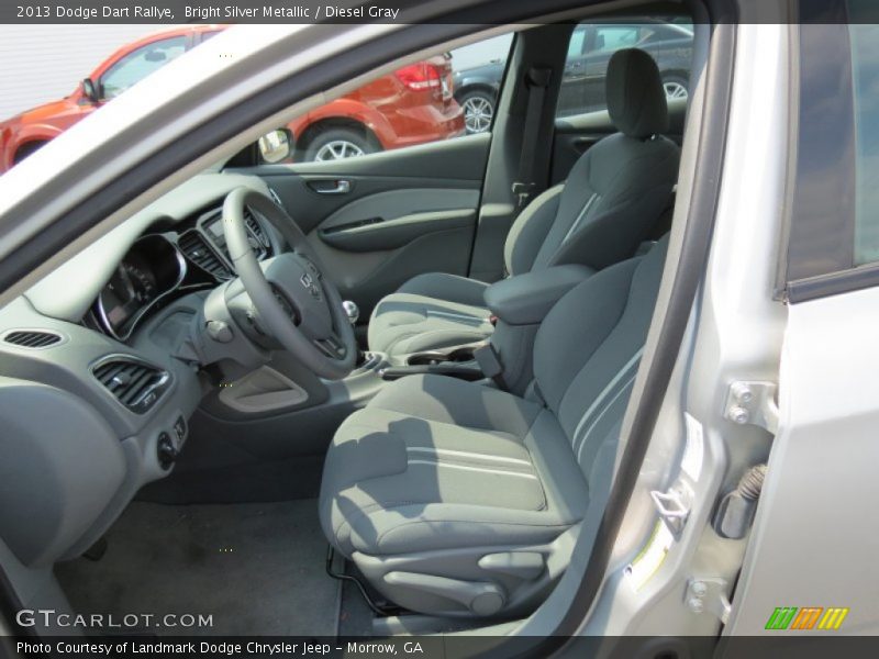 Bright Silver Metallic / Diesel Gray 2013 Dodge Dart Rallye