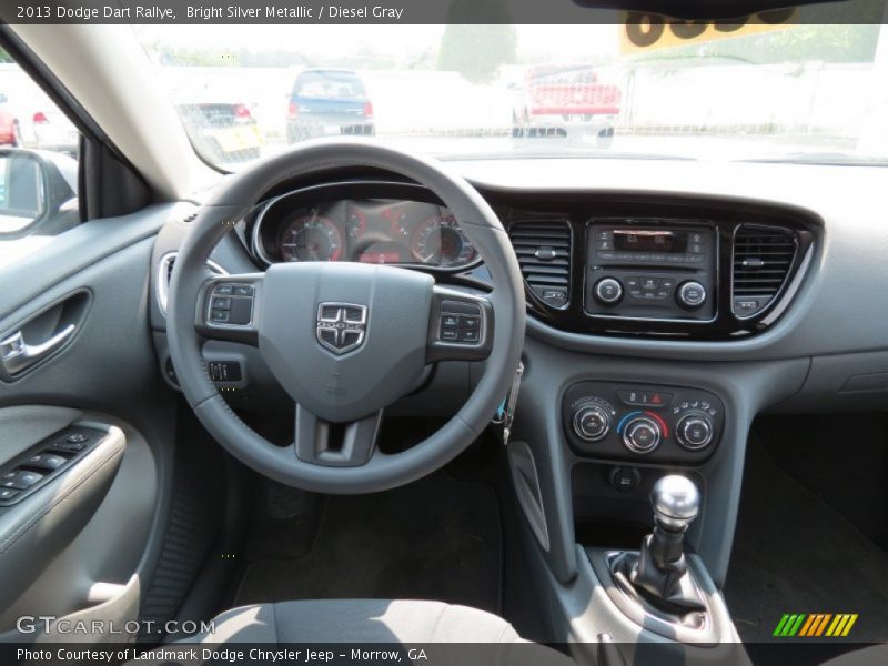 Bright Silver Metallic / Diesel Gray 2013 Dodge Dart Rallye