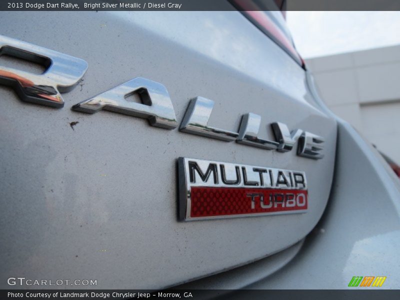 Bright Silver Metallic / Diesel Gray 2013 Dodge Dart Rallye
