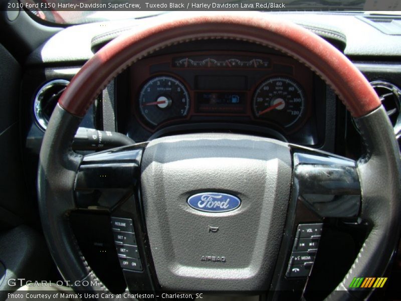 Tuxedo Black / Harley Davidson Lava Red/Black 2010 Ford F150 Harley-Davidson SuperCrew