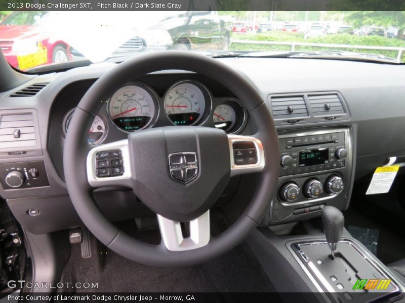 Pitch Black / Dark Slate Gray 2013 Dodge Challenger SXT