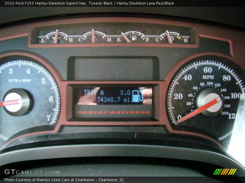 Tuxedo Black / Harley Davidson Lava Red/Black 2010 Ford F150 Harley-Davidson SuperCrew