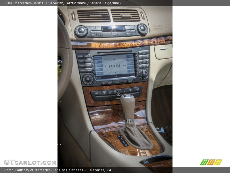 Arctic White / Sahara Beige/Black 2008 Mercedes-Benz E 350 Sedan