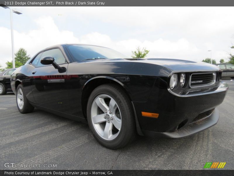 Pitch Black / Dark Slate Gray 2013 Dodge Challenger SXT