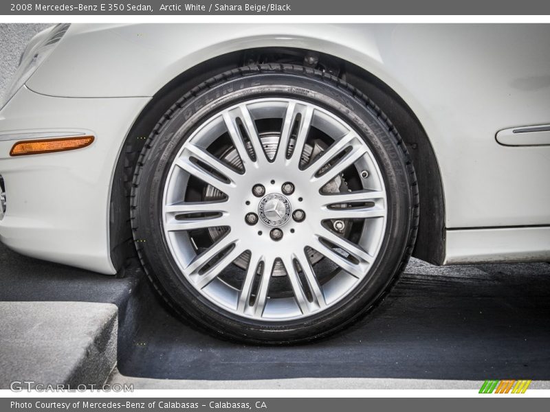 Arctic White / Sahara Beige/Black 2008 Mercedes-Benz E 350 Sedan