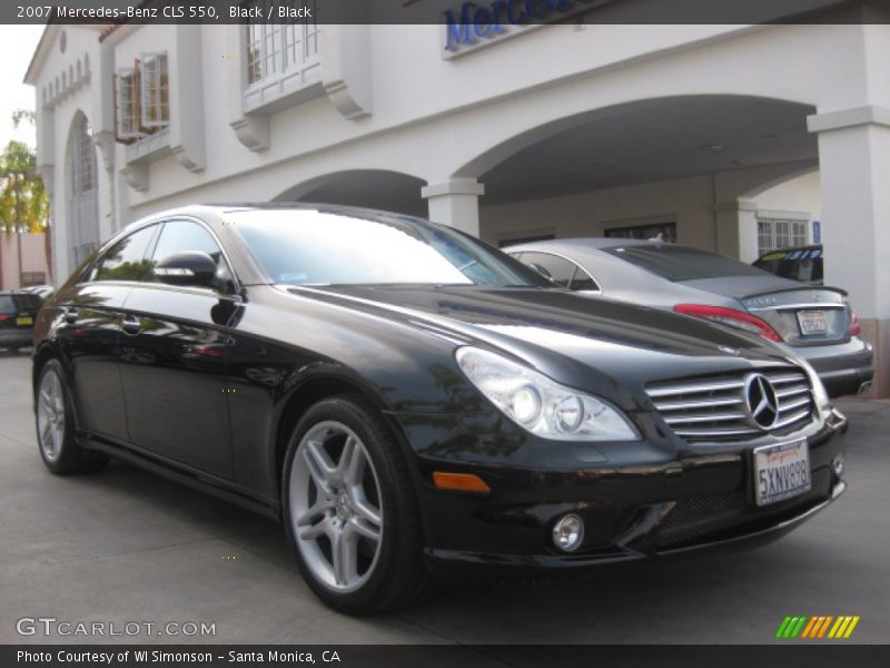 Black / Black 2007 Mercedes-Benz CLS 550