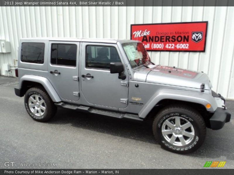 Billet Silver Metallic / Black 2013 Jeep Wrangler Unlimited Sahara 4x4