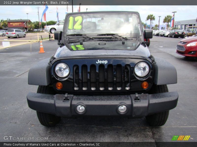 Black / Black 2012 Jeep Wrangler Sport 4x4