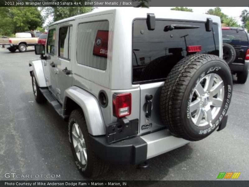 Billet Silver Metallic / Black 2013 Jeep Wrangler Unlimited Sahara 4x4