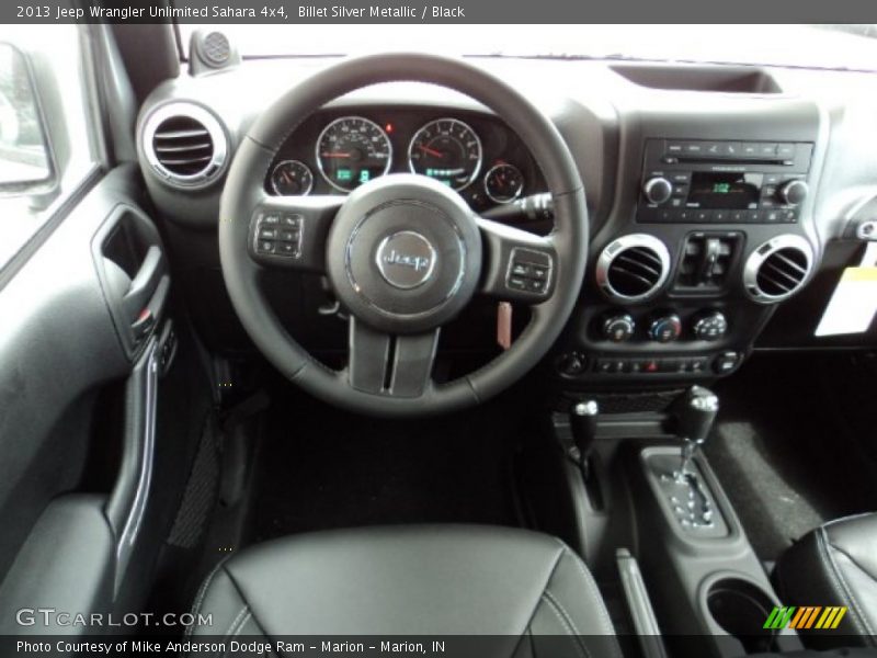 Billet Silver Metallic / Black 2013 Jeep Wrangler Unlimited Sahara 4x4