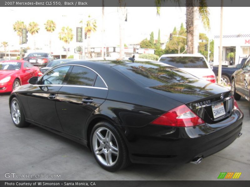 Black / Black 2007 Mercedes-Benz CLS 550