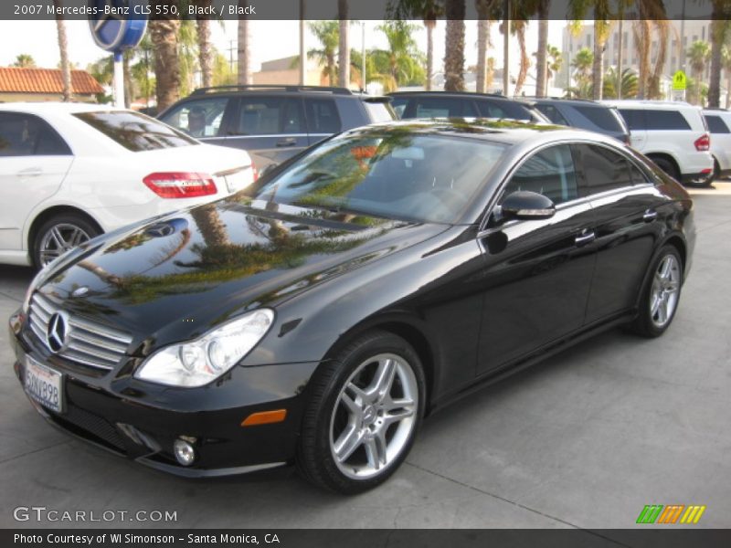Black / Black 2007 Mercedes-Benz CLS 550