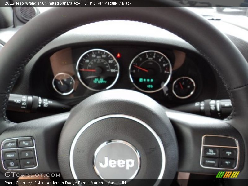 Billet Silver Metallic / Black 2013 Jeep Wrangler Unlimited Sahara 4x4