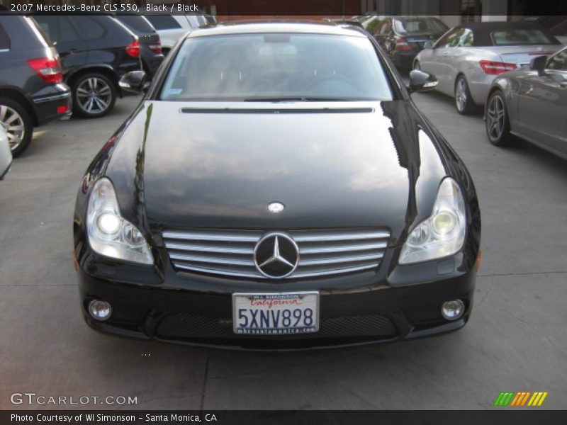 Black / Black 2007 Mercedes-Benz CLS 550