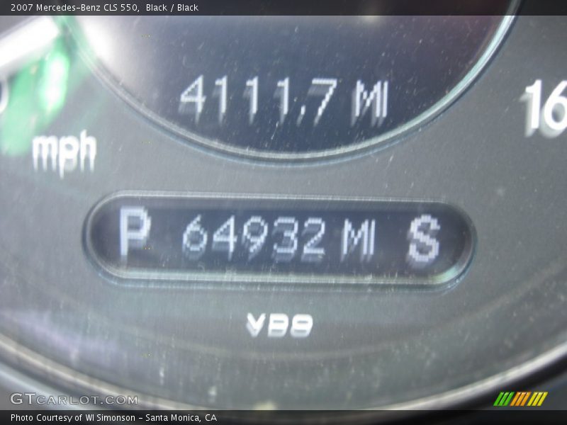 Black / Black 2007 Mercedes-Benz CLS 550