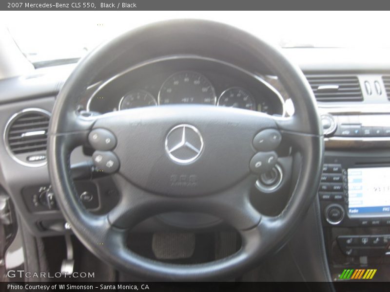 Black / Black 2007 Mercedes-Benz CLS 550