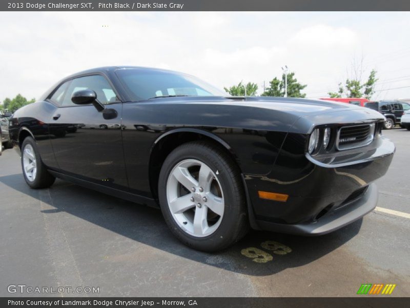 Pitch Black / Dark Slate Gray 2013 Dodge Challenger SXT