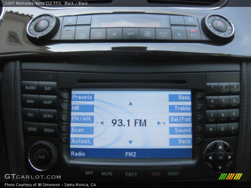 Black / Black 2007 Mercedes-Benz CLS 550