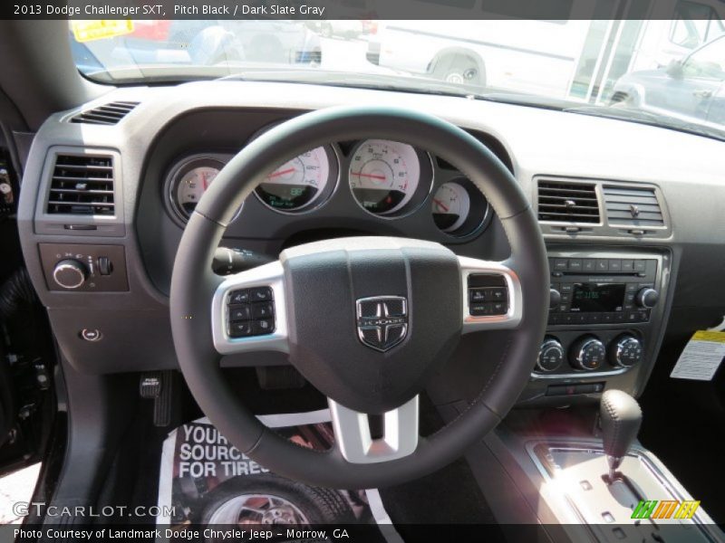 Pitch Black / Dark Slate Gray 2013 Dodge Challenger SXT