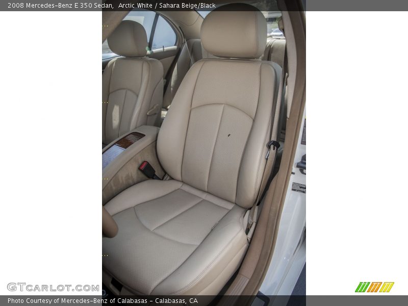 Arctic White / Sahara Beige/Black 2008 Mercedes-Benz E 350 Sedan