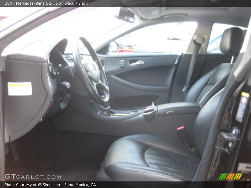 Black / Black 2007 Mercedes-Benz CLS 550