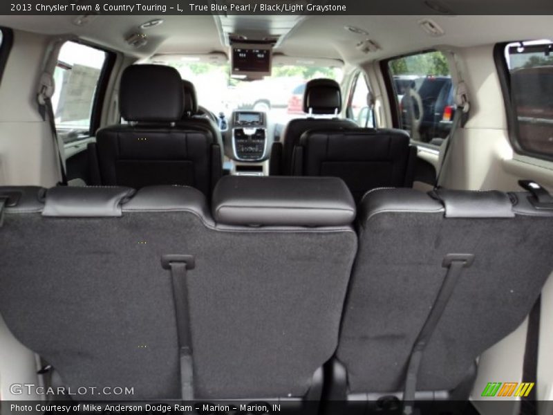 True Blue Pearl / Black/Light Graystone 2013 Chrysler Town & Country Touring - L