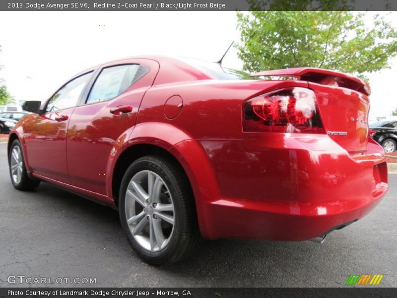 Redline 2-Coat Pearl / Black/Light Frost Beige 2013 Dodge Avenger SE V6