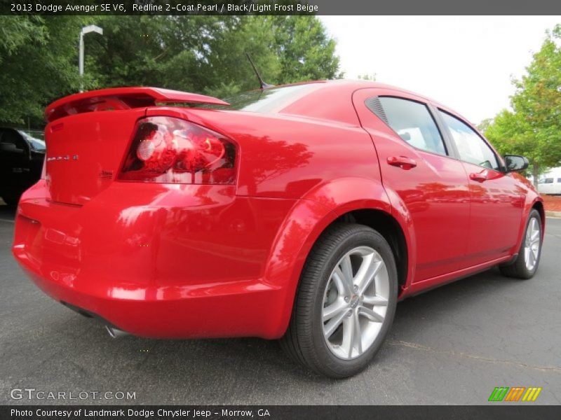 Redline 2-Coat Pearl / Black/Light Frost Beige 2013 Dodge Avenger SE V6