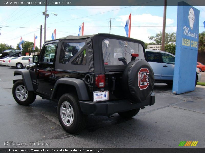 Black / Black 2012 Jeep Wrangler Sport 4x4