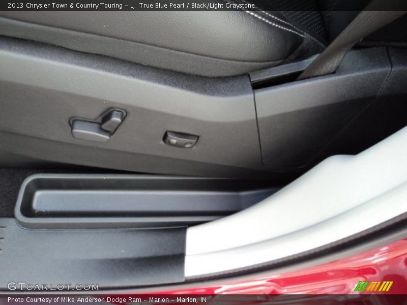 True Blue Pearl / Black/Light Graystone 2013 Chrysler Town & Country Touring - L