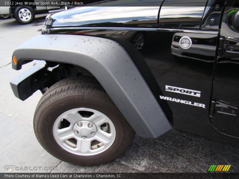 Black / Black 2012 Jeep Wrangler Sport 4x4