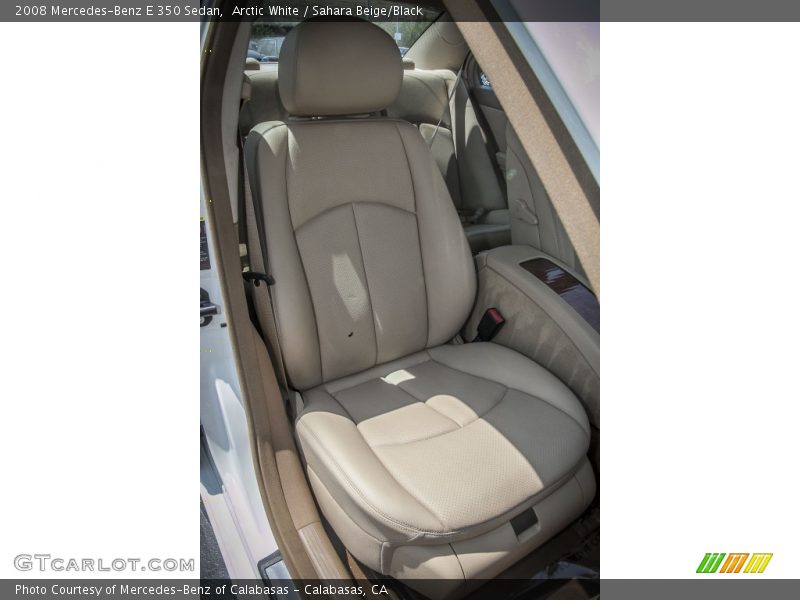 Arctic White / Sahara Beige/Black 2008 Mercedes-Benz E 350 Sedan