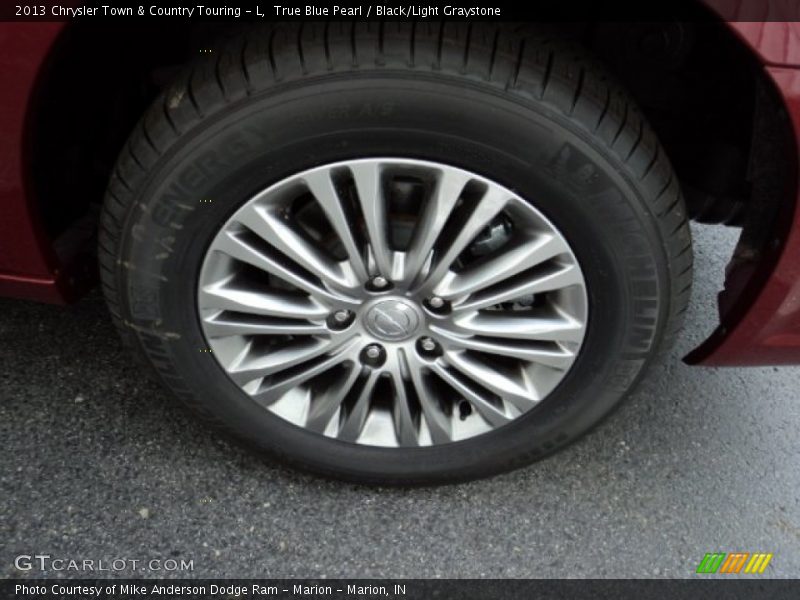 True Blue Pearl / Black/Light Graystone 2013 Chrysler Town & Country Touring - L