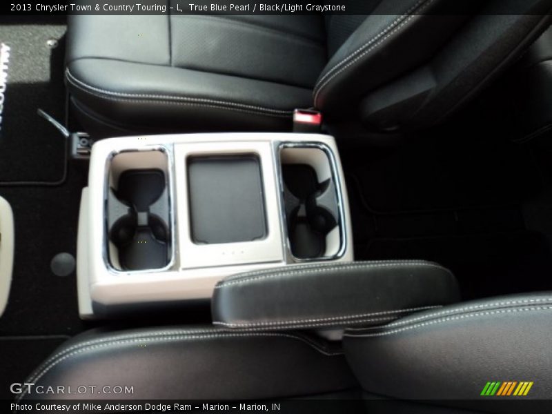 True Blue Pearl / Black/Light Graystone 2013 Chrysler Town & Country Touring - L