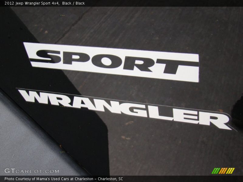 Black / Black 2012 Jeep Wrangler Sport 4x4