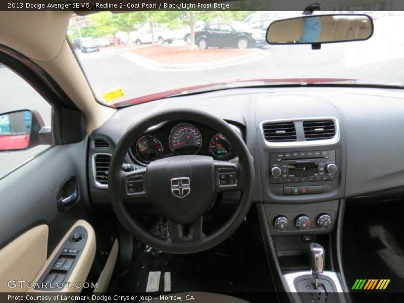 Redline 2-Coat Pearl / Black/Light Frost Beige 2013 Dodge Avenger SE V6