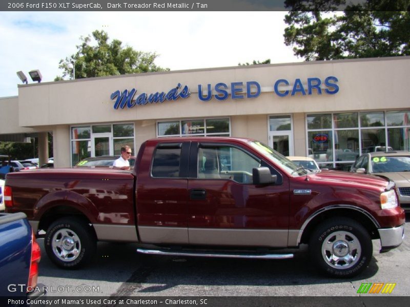 Dark Toreador Red Metallic / Tan 2006 Ford F150 XLT SuperCab