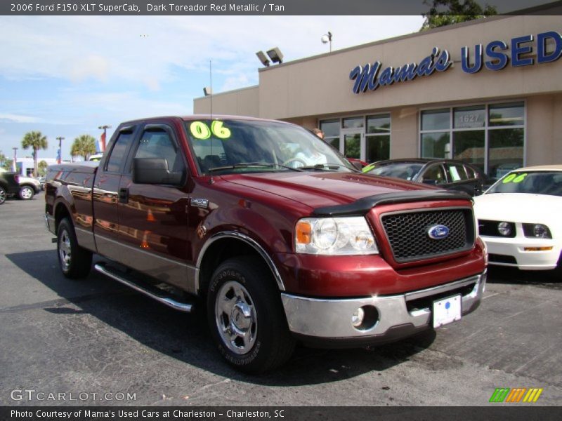 Dark Toreador Red Metallic / Tan 2006 Ford F150 XLT SuperCab