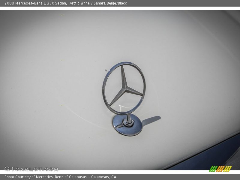 Arctic White / Sahara Beige/Black 2008 Mercedes-Benz E 350 Sedan