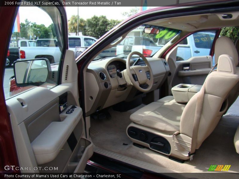 Dark Toreador Red Metallic / Tan 2006 Ford F150 XLT SuperCab