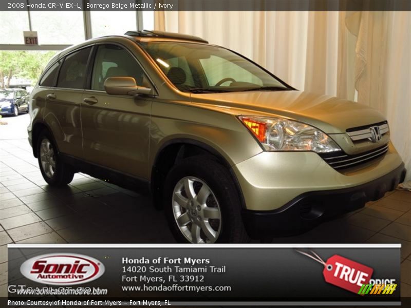 Borrego Beige Metallic / Ivory 2008 Honda CR-V EX-L
